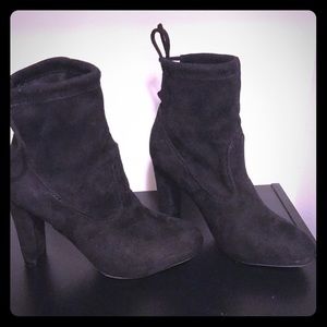 Black Suede Booties